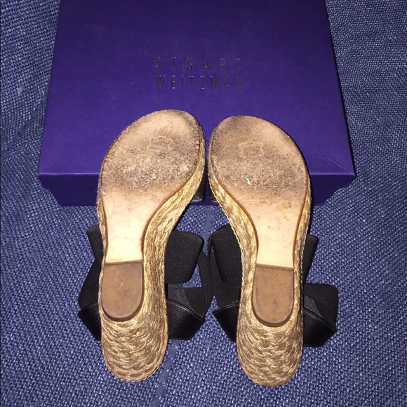 Stuart Weitzman Elastic Espadrille Sandal Sz 8 - Picture 4 of 4